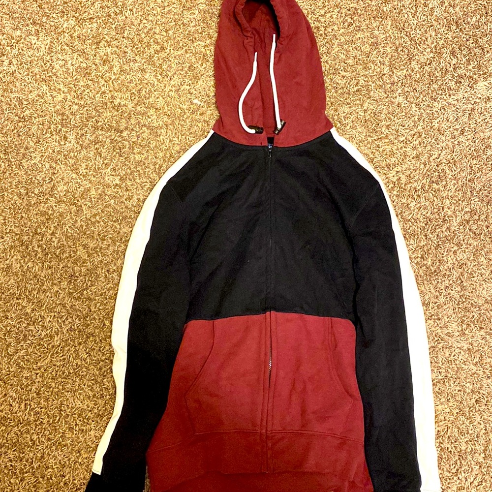 Super stylish and comfortable white,black and red hoodie
